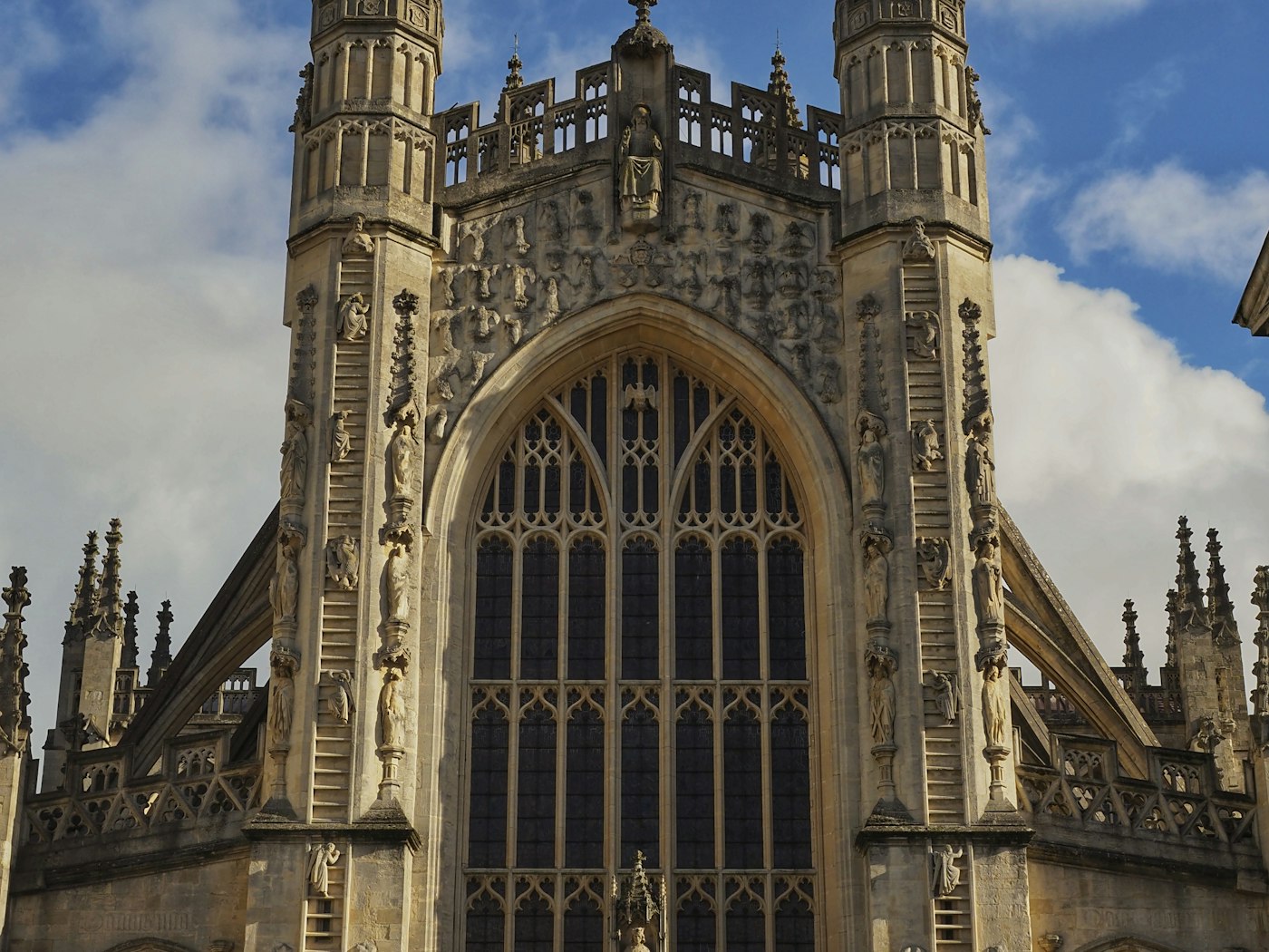 Bath Abbey rising above the old stone city center
